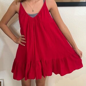 9 seed resort brand red sundress